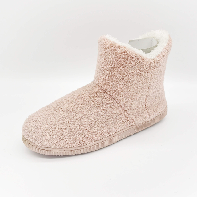 Women's pink warm coay plush lining boot