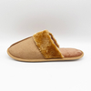 Comfy suede fabric upper warm slipper with TPR sole