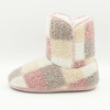 Four-colour patchwork teddy fleece boot for girls