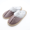 Customized glitter warm cozy slipper for women