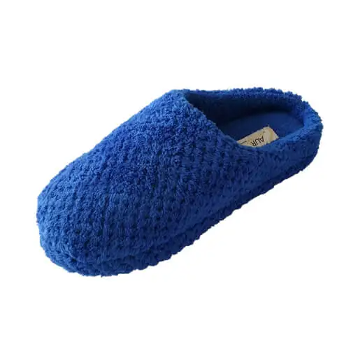 Flannel women's slippers designs for TPR insole