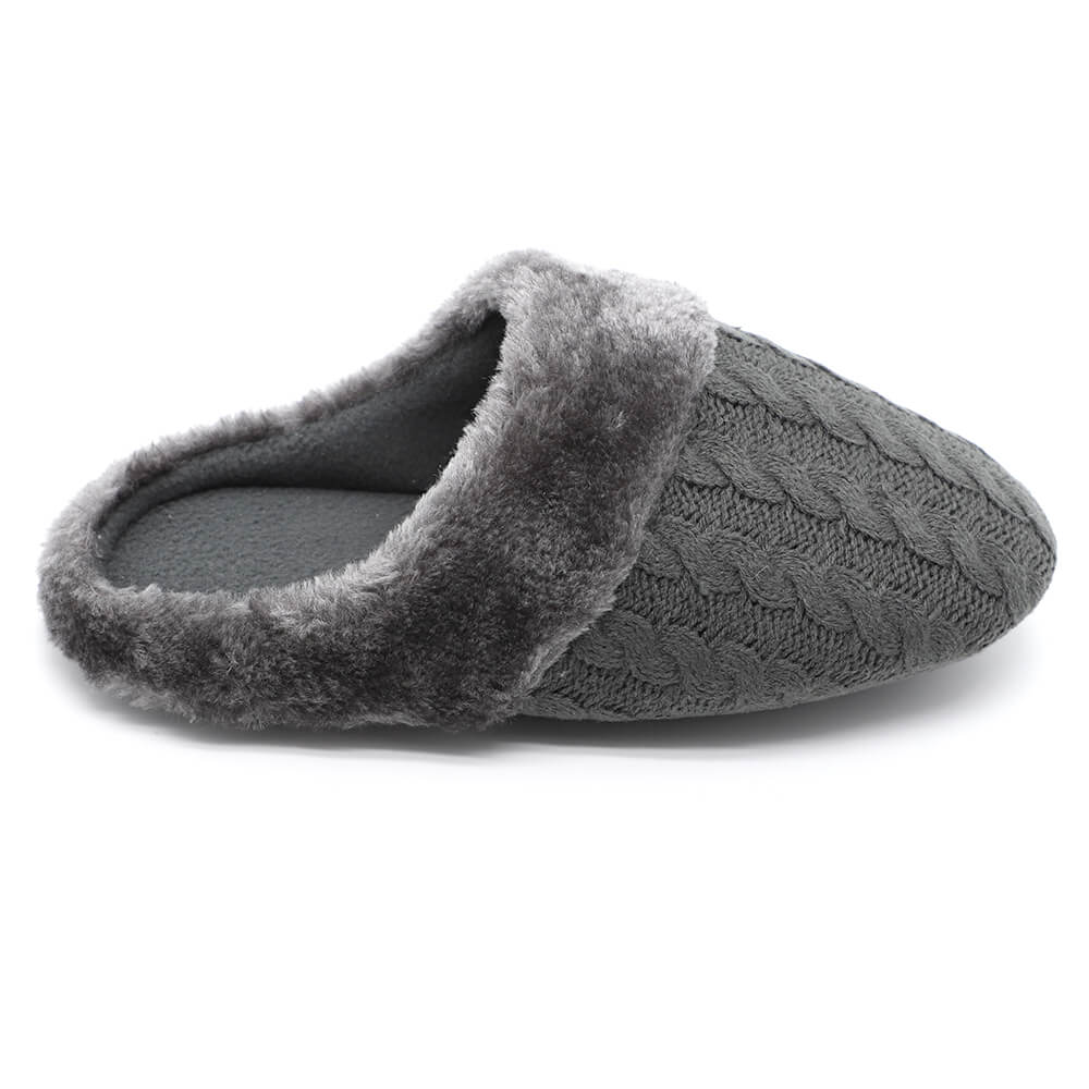 Men's cashmere cozy memory foam indoor slipper