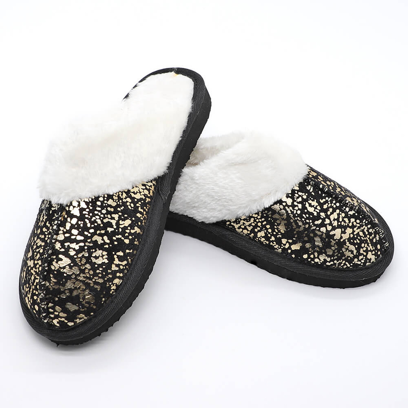 Gilding terry home slippers for women's birthday gifts