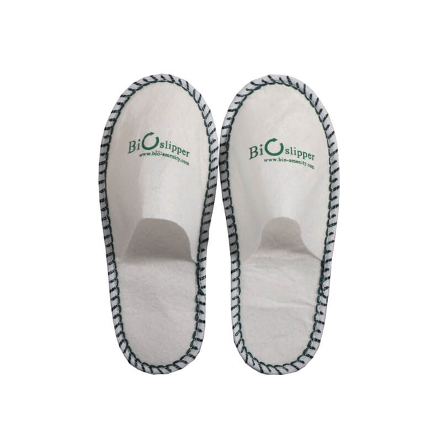 Wholesale eco-friendly close-toe disposable hotel slippers