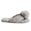 Flip flops home slippers for women with pom-pom