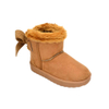 Classic color optional women winter boots with bow back