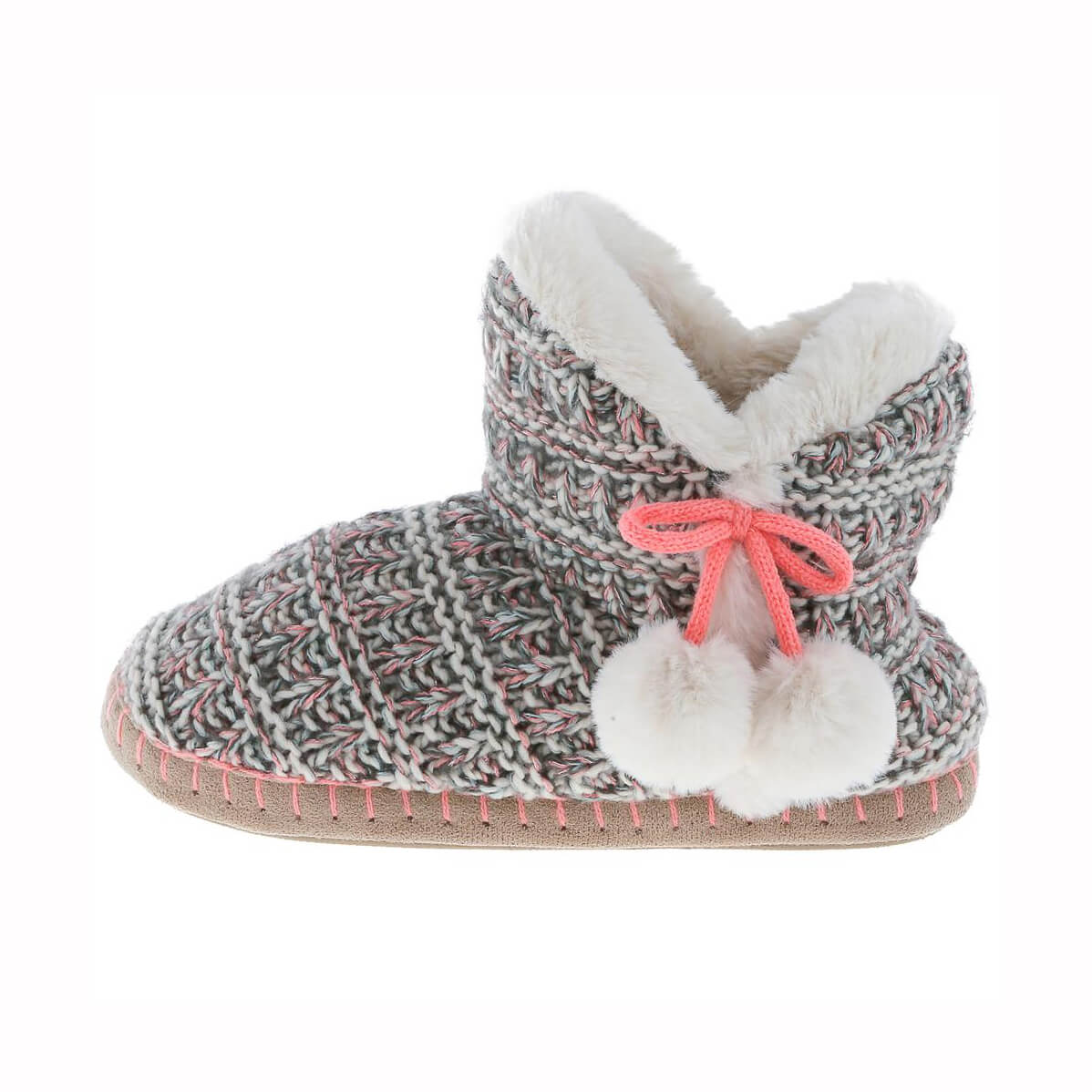 Knitted boot with TPR sole for women 