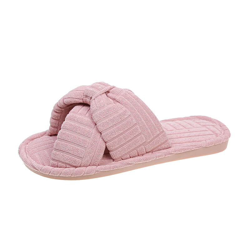 Terry upper multi color soft house slipper for women