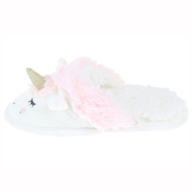 Women's fluffy slip-on house memory foam plush cute animal slippers