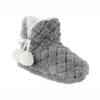 Women's quilted fluffy faux fur indoor boot