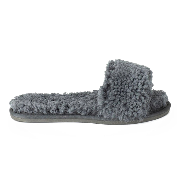 Ladies TPR house plush warm indoor outdoor fur home slippers