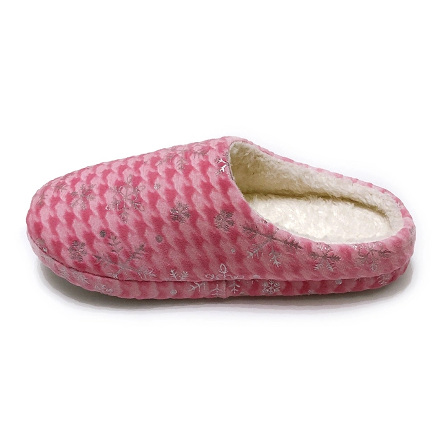 Winter velvet fluffy house slippers for women's