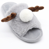 Christmas floor slippers reindeer autumn winter open-toe home slippers