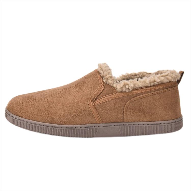 Men's winter suede moccasins house shoe