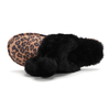 TPR sole leopard soft fluffy faux fur slippers for ladies