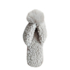 Flip flops home slippers for women with pom-pom