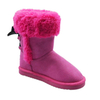 Bright color suede belt knot girl outdoor boots