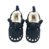 Manufacturer coral fleece shark boys casual slipper