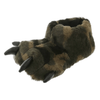 Boys camo faux fur bear claw with 3D contrasting faux leather parts indoor slipper