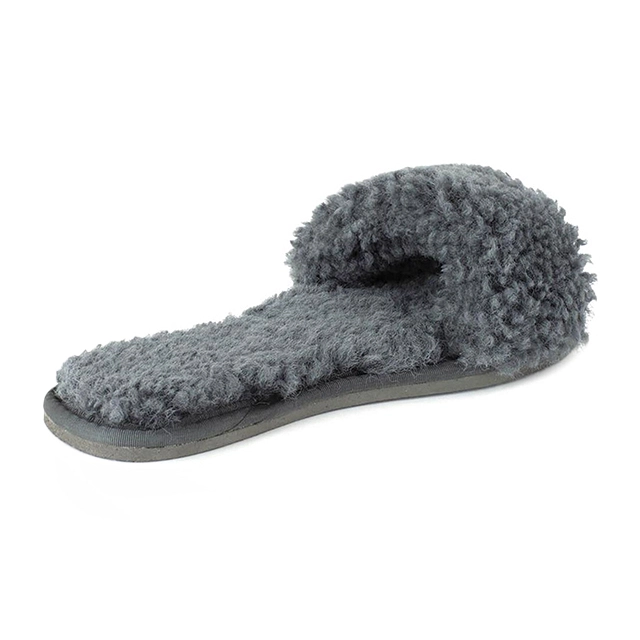 Ladies TPR house plush warm indoor outdoor fur home slippers