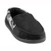 Men's faux suede moccasin with camo fleece cuff