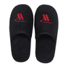 Luxury navy blue coral fleece washable spa slippers