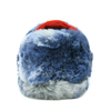 Cute blue fur embroidery slippers for kids