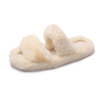 Ladies' fancy tie-dye furry soft open toes plush slippers