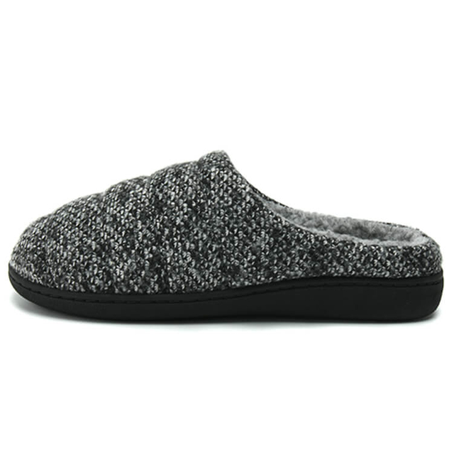 Non-slip comfortable knitted cotton slippers for men