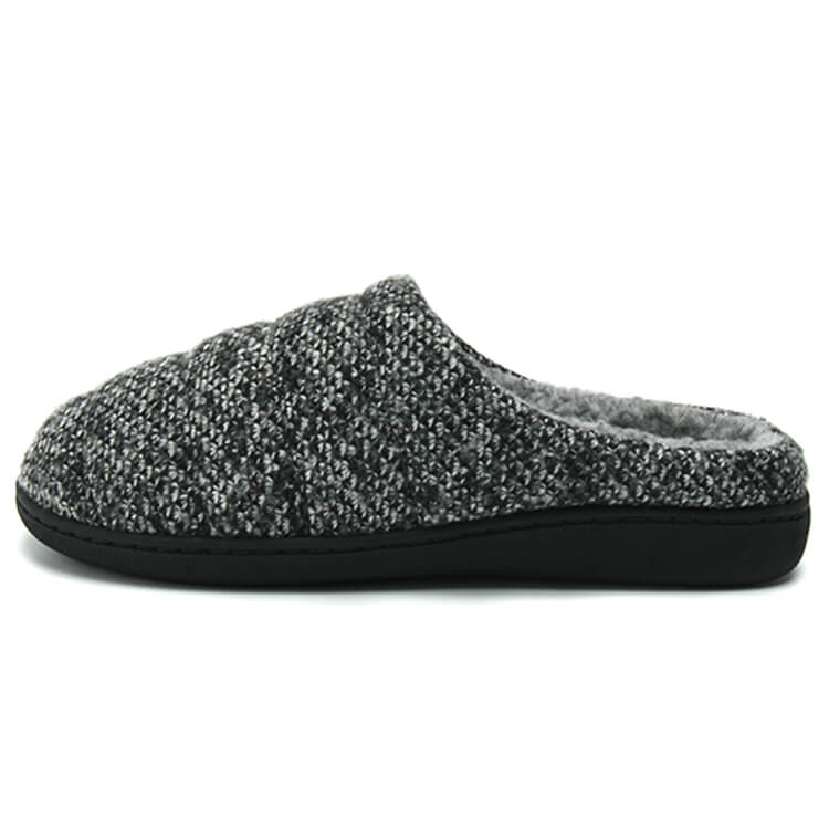 Non-slip comfortable knitted cotton slippers for men