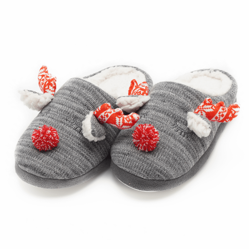 Cozy elk indoor home slippers for women