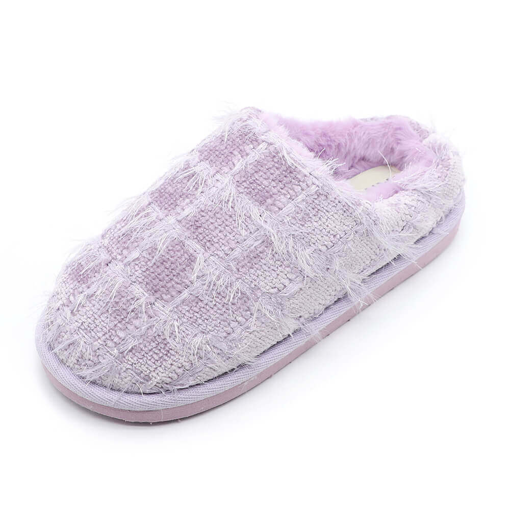 Fashion trendy knit house winter women slippers