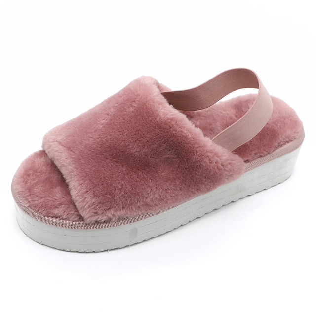 Women's disco slide indoor soft plush Slipper