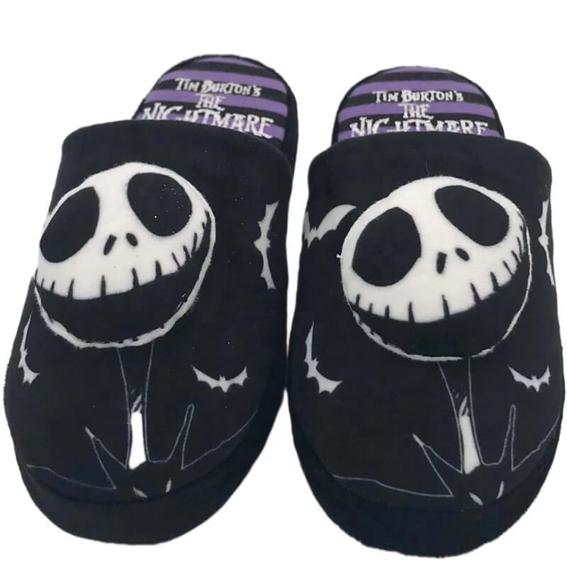 The nightmare before Christmas jack skellington face women's slippers