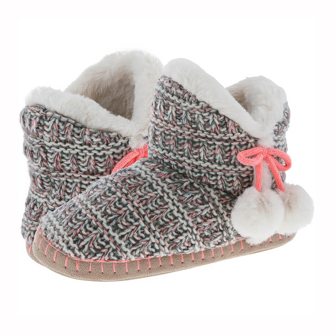 Knitted boot with TPR sole for women 