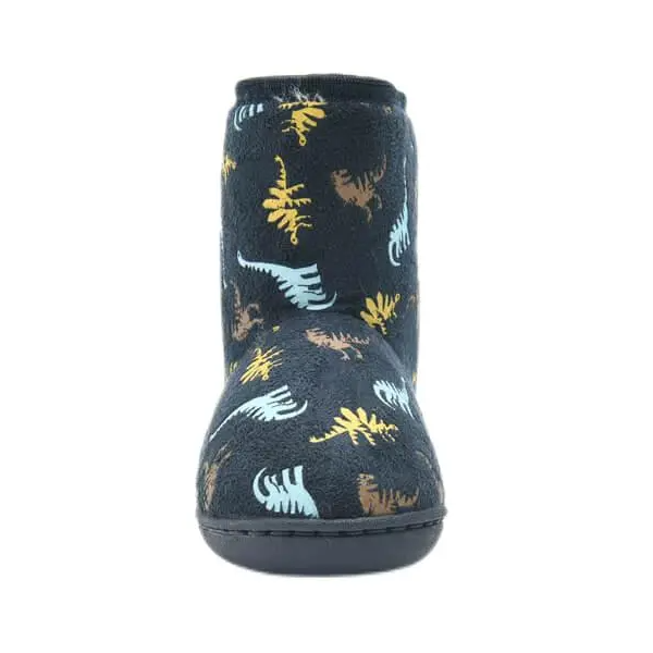 Dinosaur cartoon print anti-slip kids boots