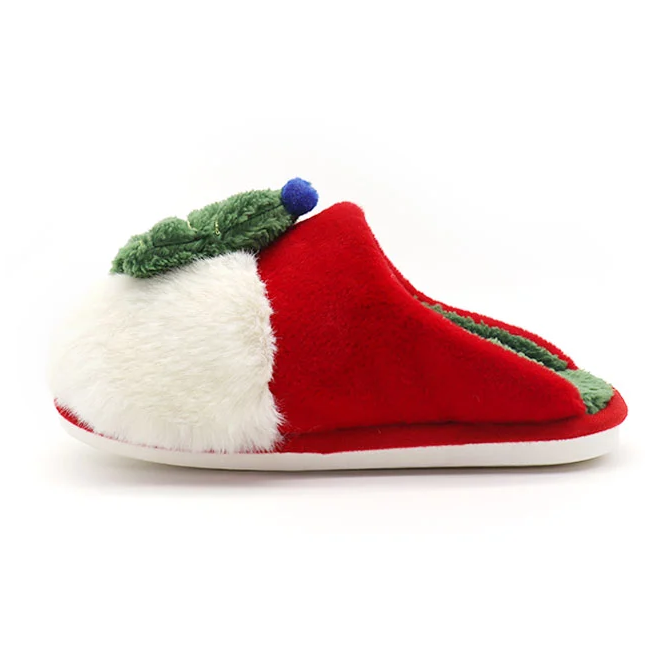 Cartoon elk flat cotton decoration christmas indoor slippers