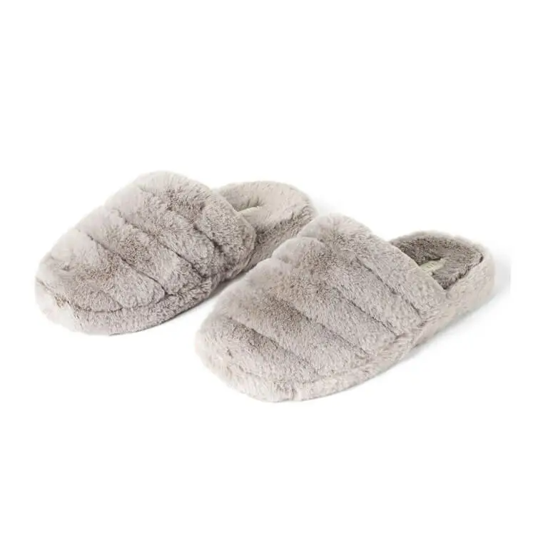 Comfy trendy warm women's designer home bedroom slides slippers