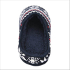 Snowflake maple jacquard knit pattern slippers for men