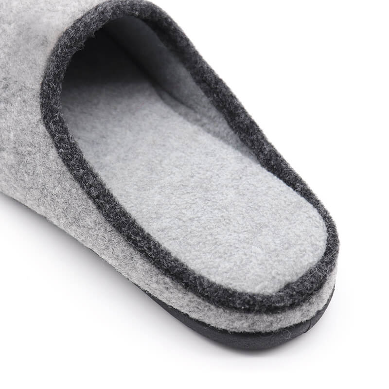 Felt material comfortable warm men's slippers