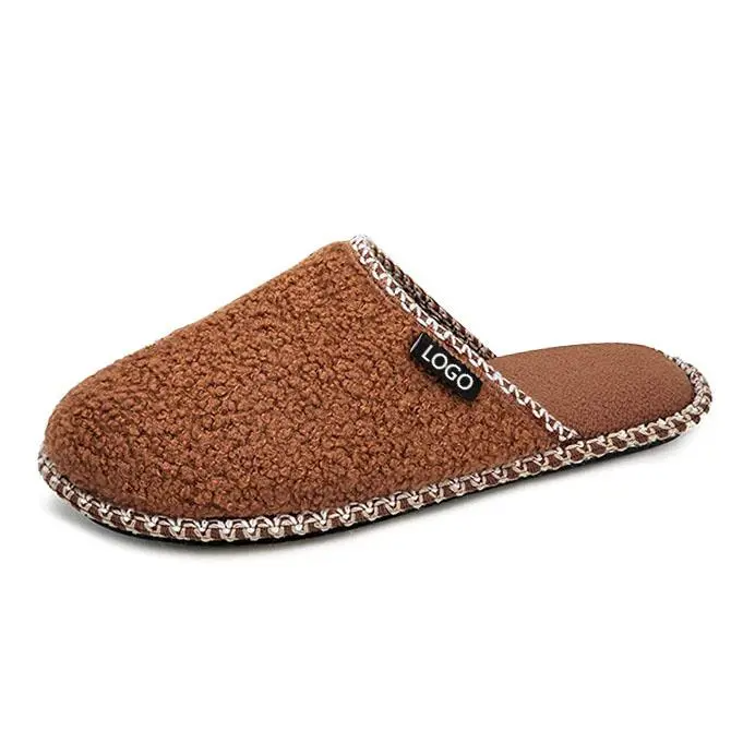 Soft Bottom Women Men Fluffy Plush Indoor TPR Slipper