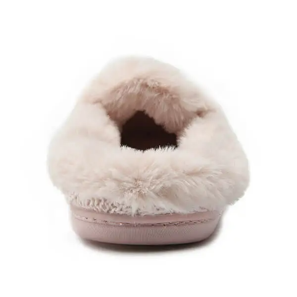 Autumn and winter knitted fluffy house slippers