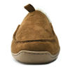 Durable winter warm brown microfiber outdoor slipper