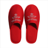 Red cotton cloth hotel slippers