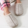 Winter indoor flat faux fur warm felt indoor slippers