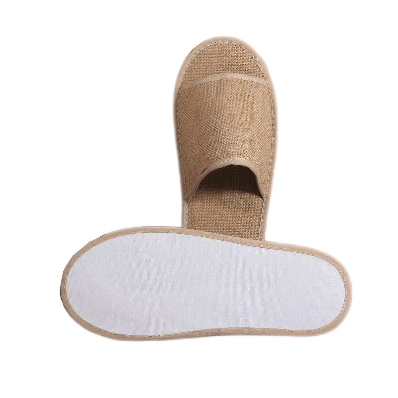 Eco-friendly breathable indoor linen slippers