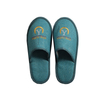 Wholesale spa disposable hotel washable closed toe linen slipper for women