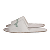 Custom logo eco-friendly hotel open-toe disposable spa slippers