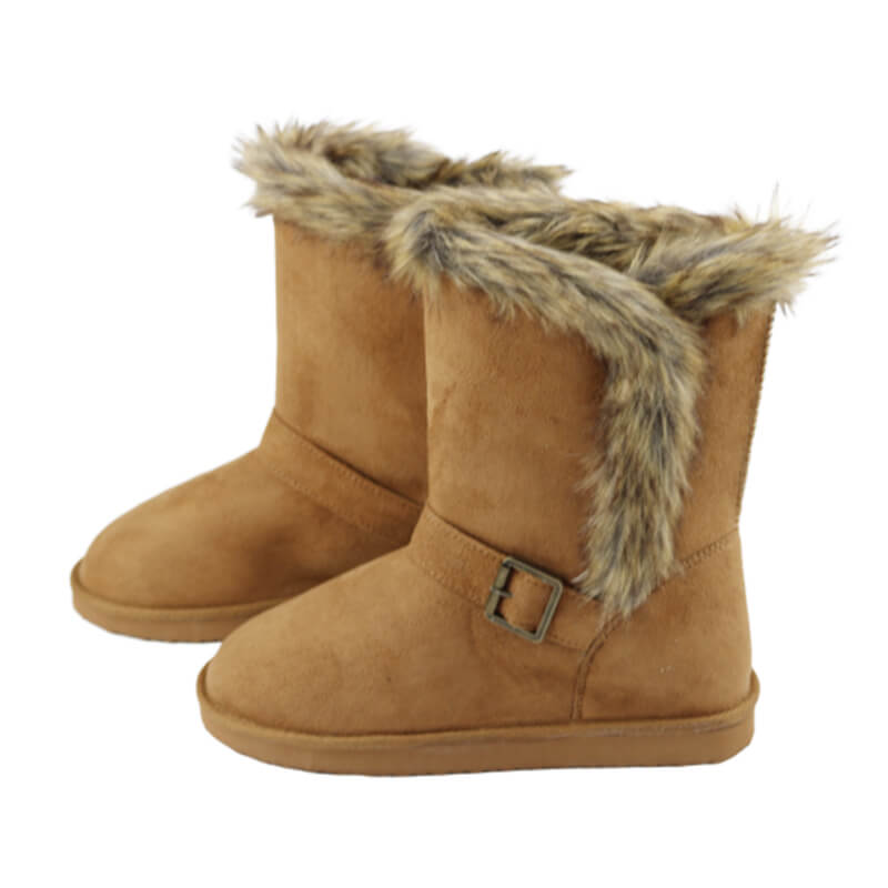 Warm outdoor snow boots for girls in winter