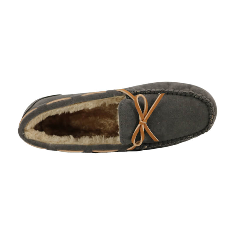 Slip-on faux suede loafers classic moccasin slippers